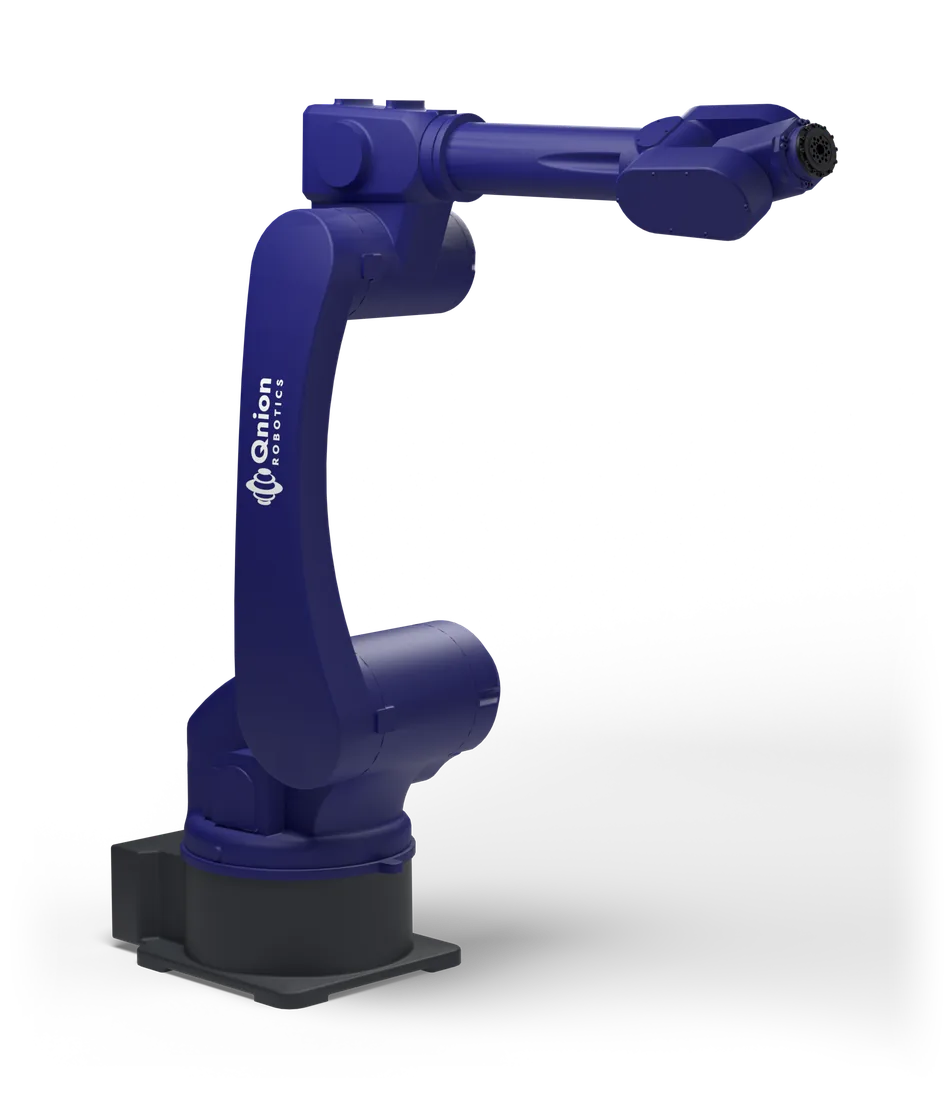 The Qnion QS-6-980 arm in indigo livery